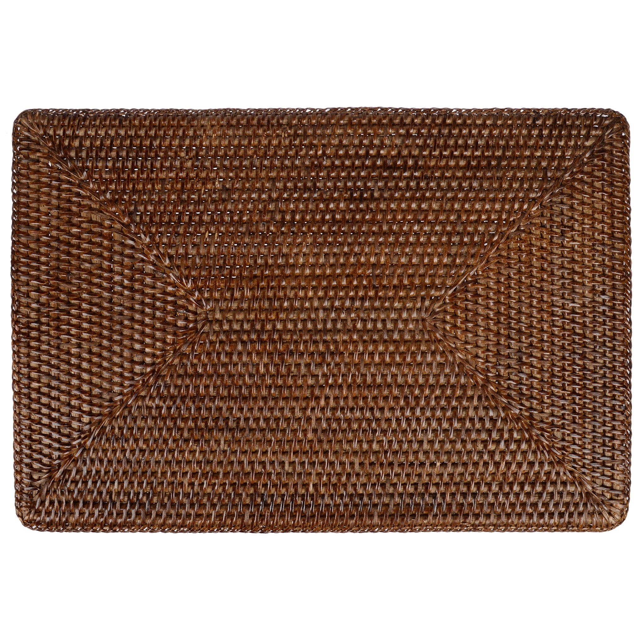 Rattan Tischset rechteckig 46x31 cm mit geflochtenem Rand
