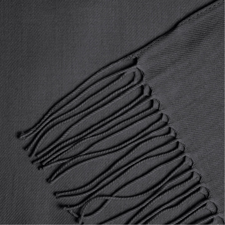 Fiolini Pashmina Schal Dunkelgrau