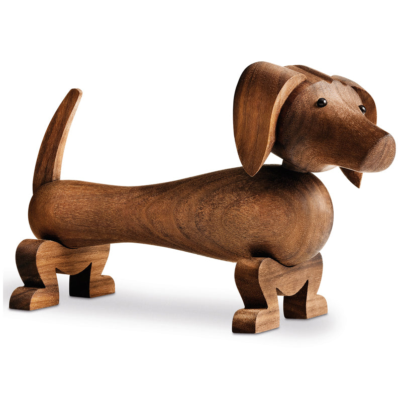 Kay Bojesen Hund Klein Walnuss