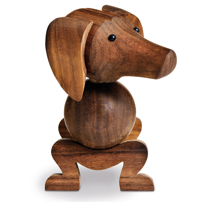 Kay Bojesen Hund Klein Walnuss