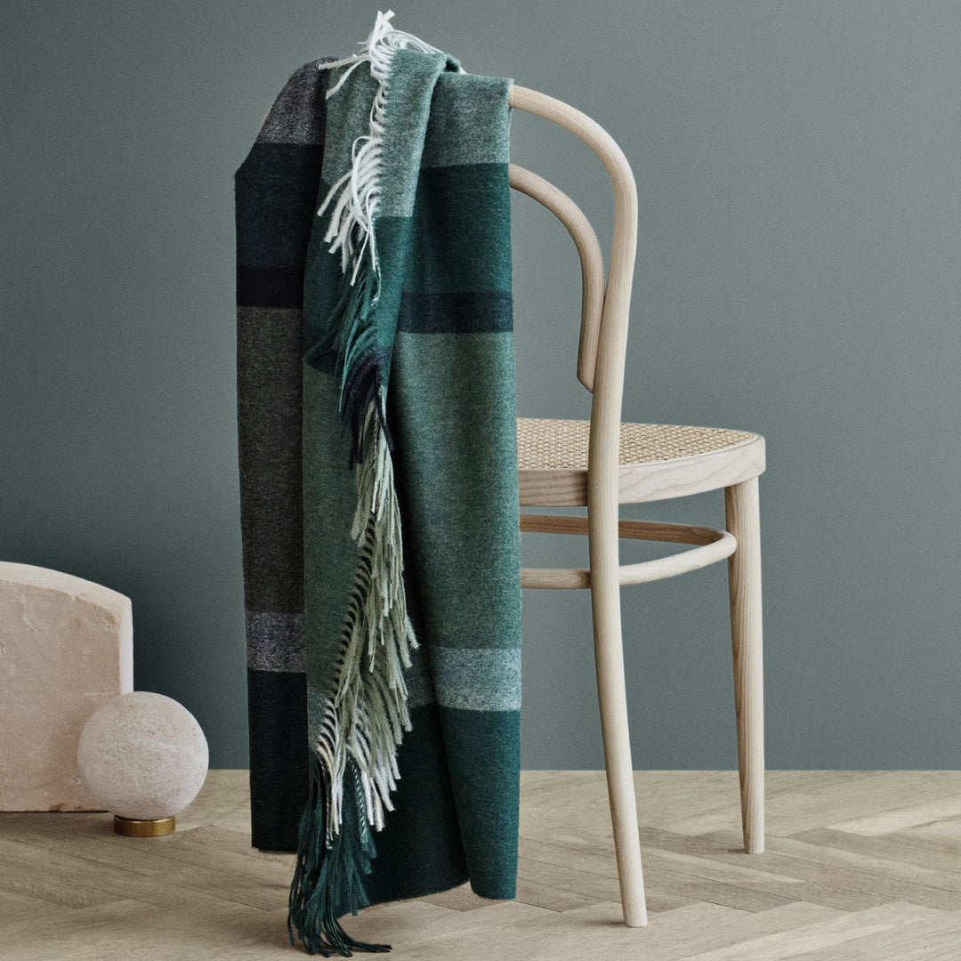 Elvang Denmark Alpaka Decke Manhattan Grün