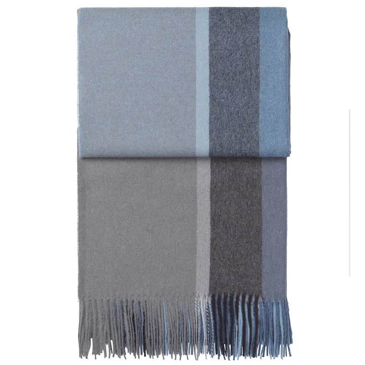 Elvang Denmark Alpaka Decke Manhattan Blau