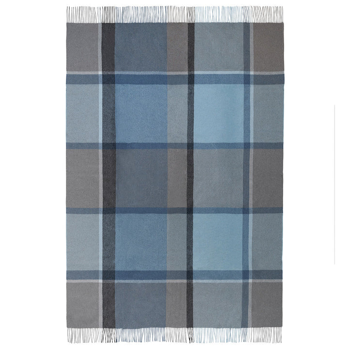 Elvang Denmark Alpaka Decke Manhattan Blau