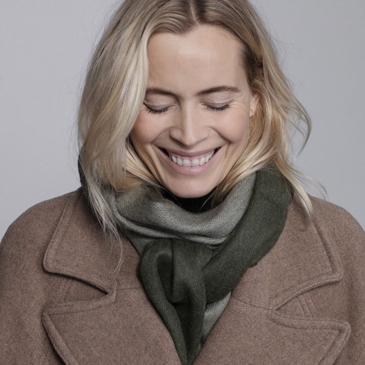 Elvang Denmark Alpaka Schal His & Her Grün