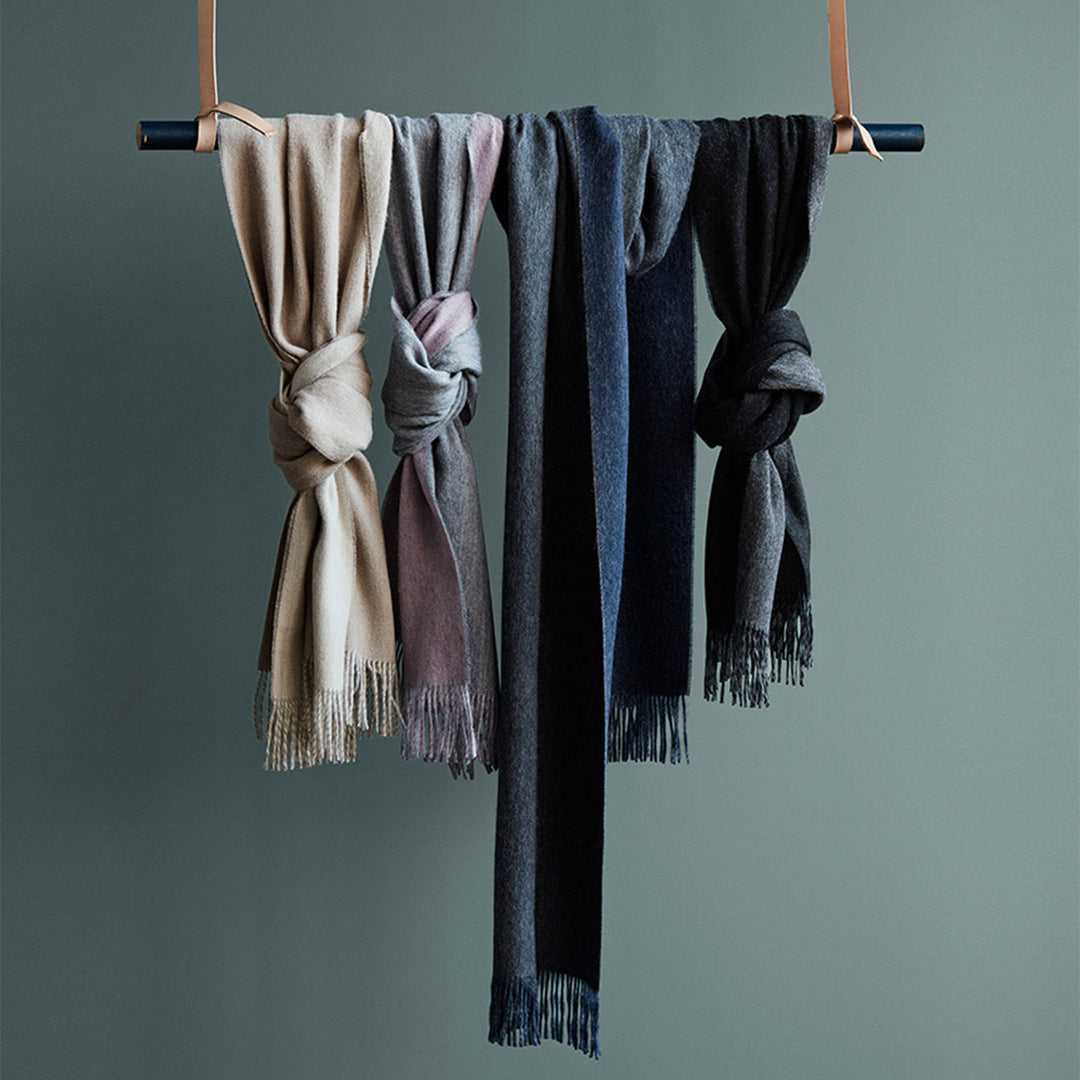 Elvang Denmark Alpaka Schal His & Her Blau