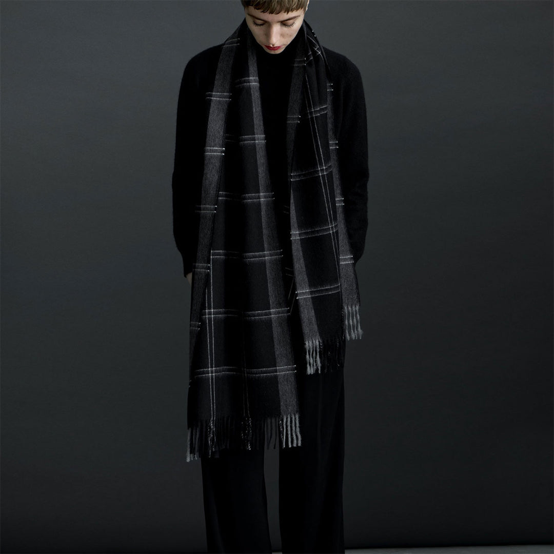 Elvang Denmark Alpaka Schal Stockholm Schwarz