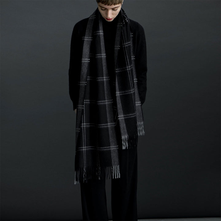 Elvang Denmark Alpaka Schal Stockholm Schwarz