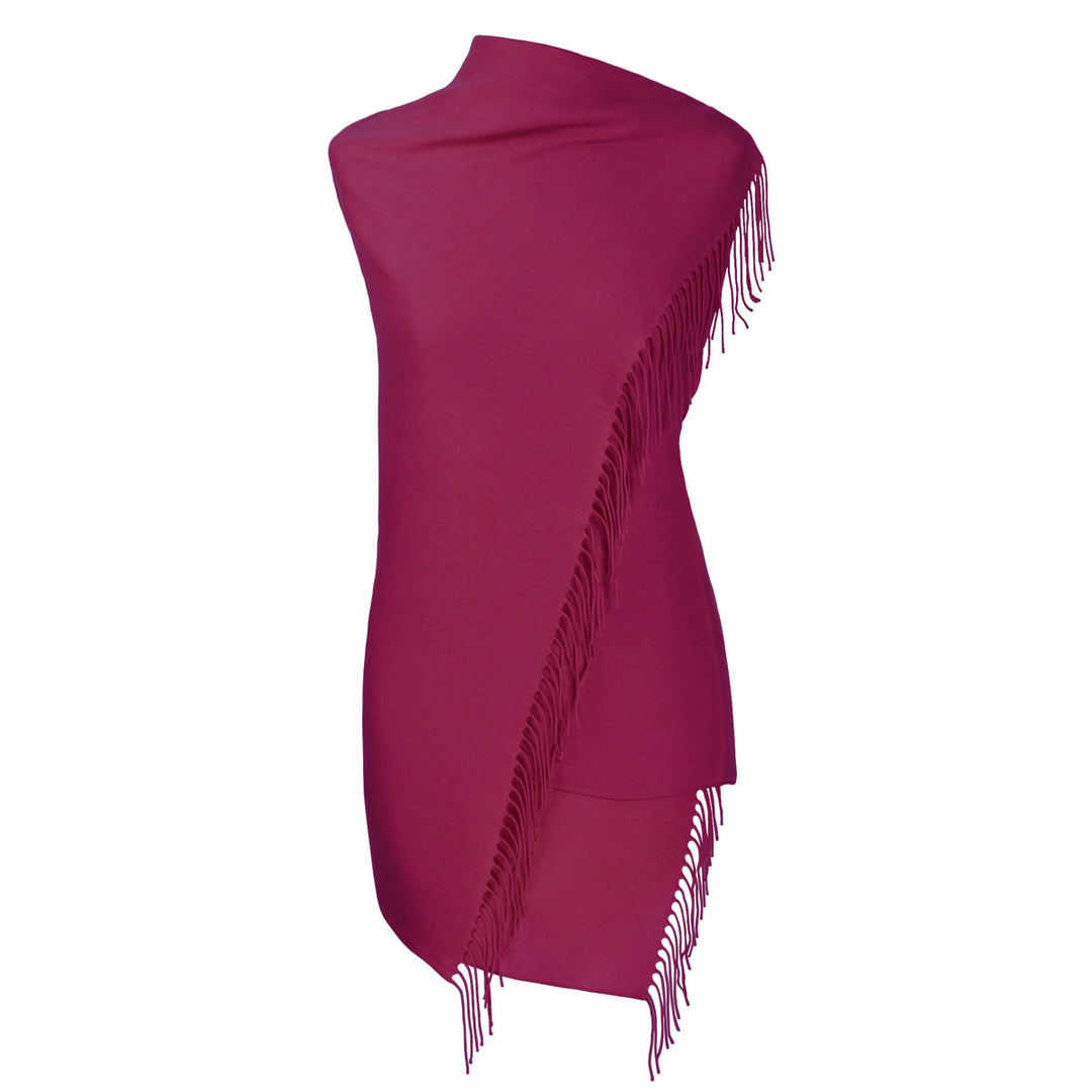 fiolini Pashmina Schal – 80 × 200 cm fuchsia