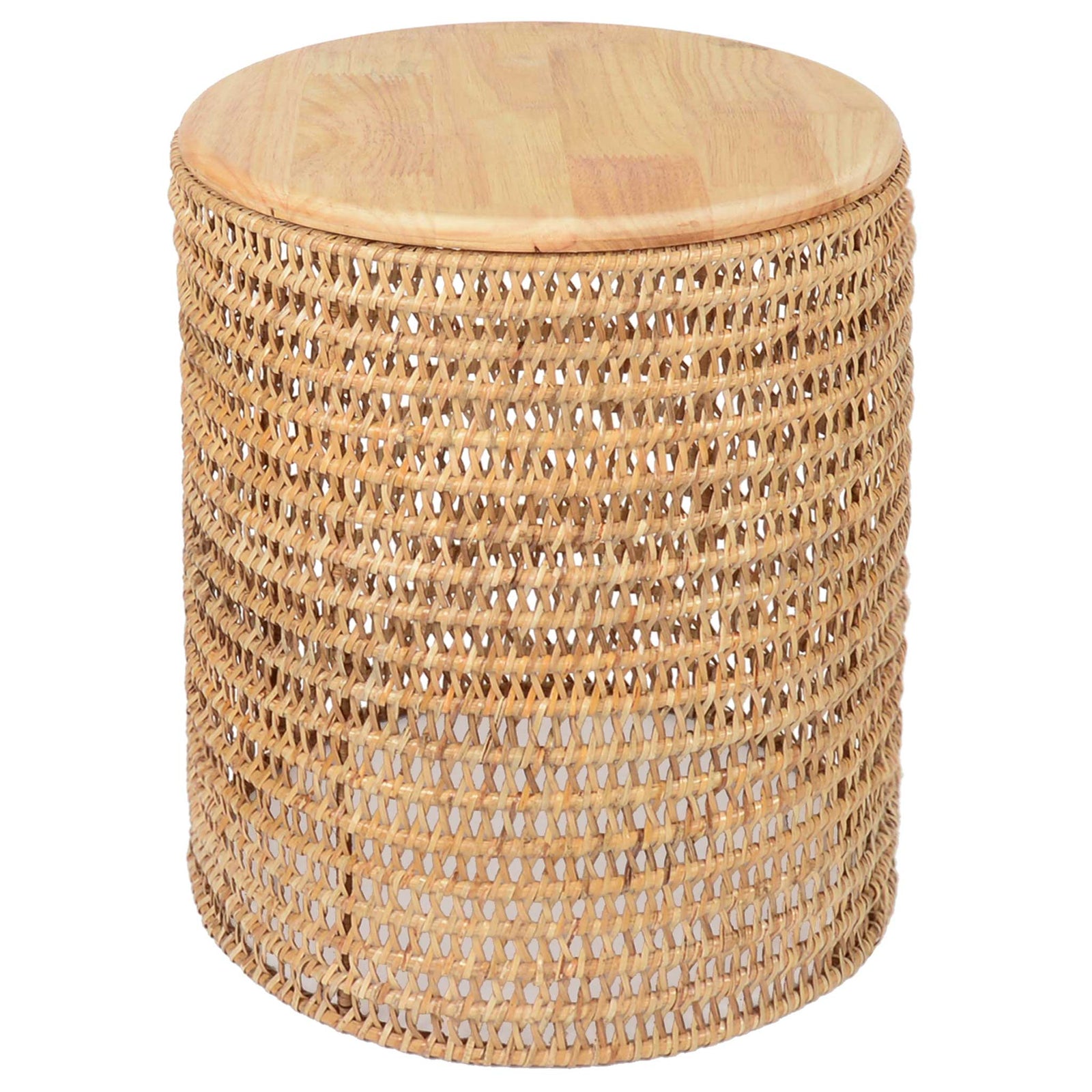Rattan Beistelltisch Basker klein rund fiolini