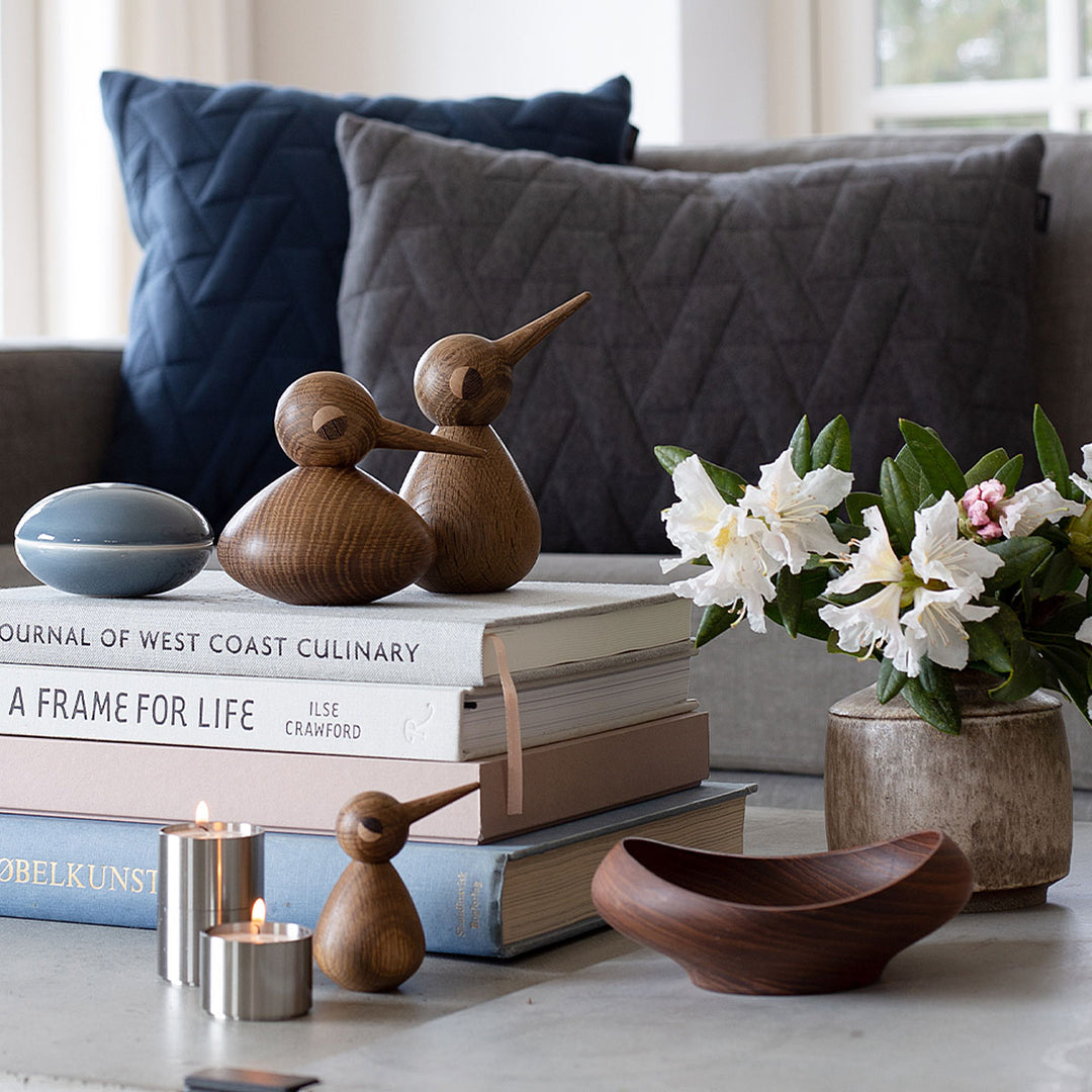 ArchitectMade Bird Chubby Holzfigur Vogel Smoked