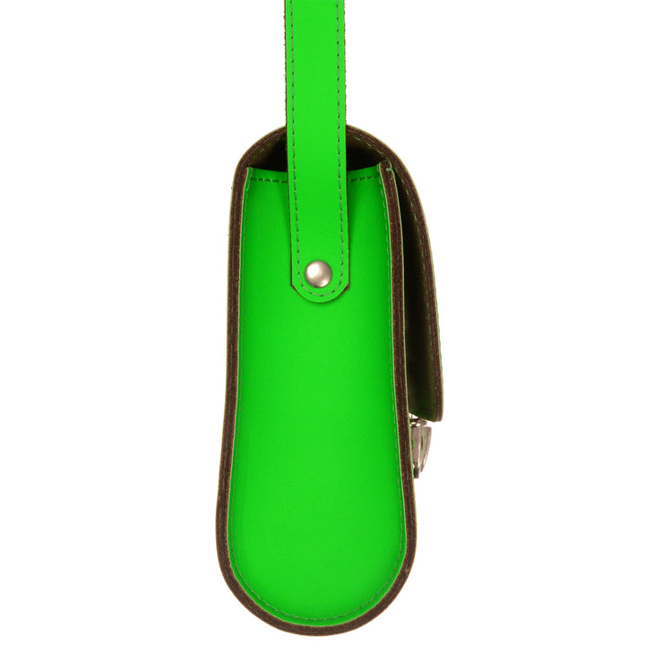 Papoutsi Brottasche Leder Neongrün