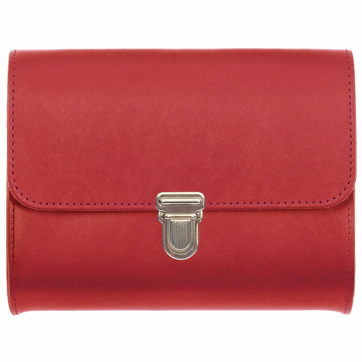 Papoutsi Brottasche Leder Rot