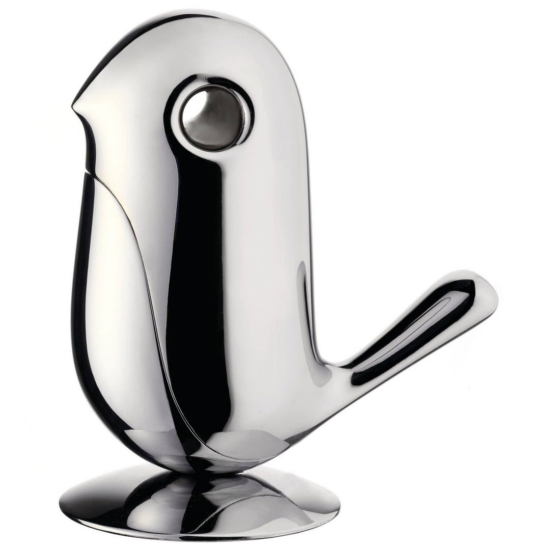 Alessi Büroklammerspender CHIP in Form eines Vogels Chrom 