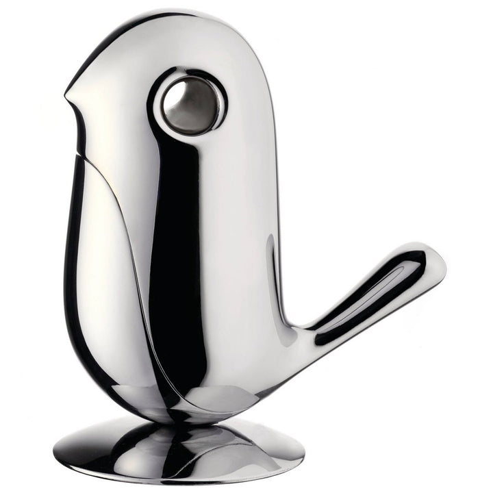 Alessi Büroklammerspender CHIP in Form eines Vogels Chrom 