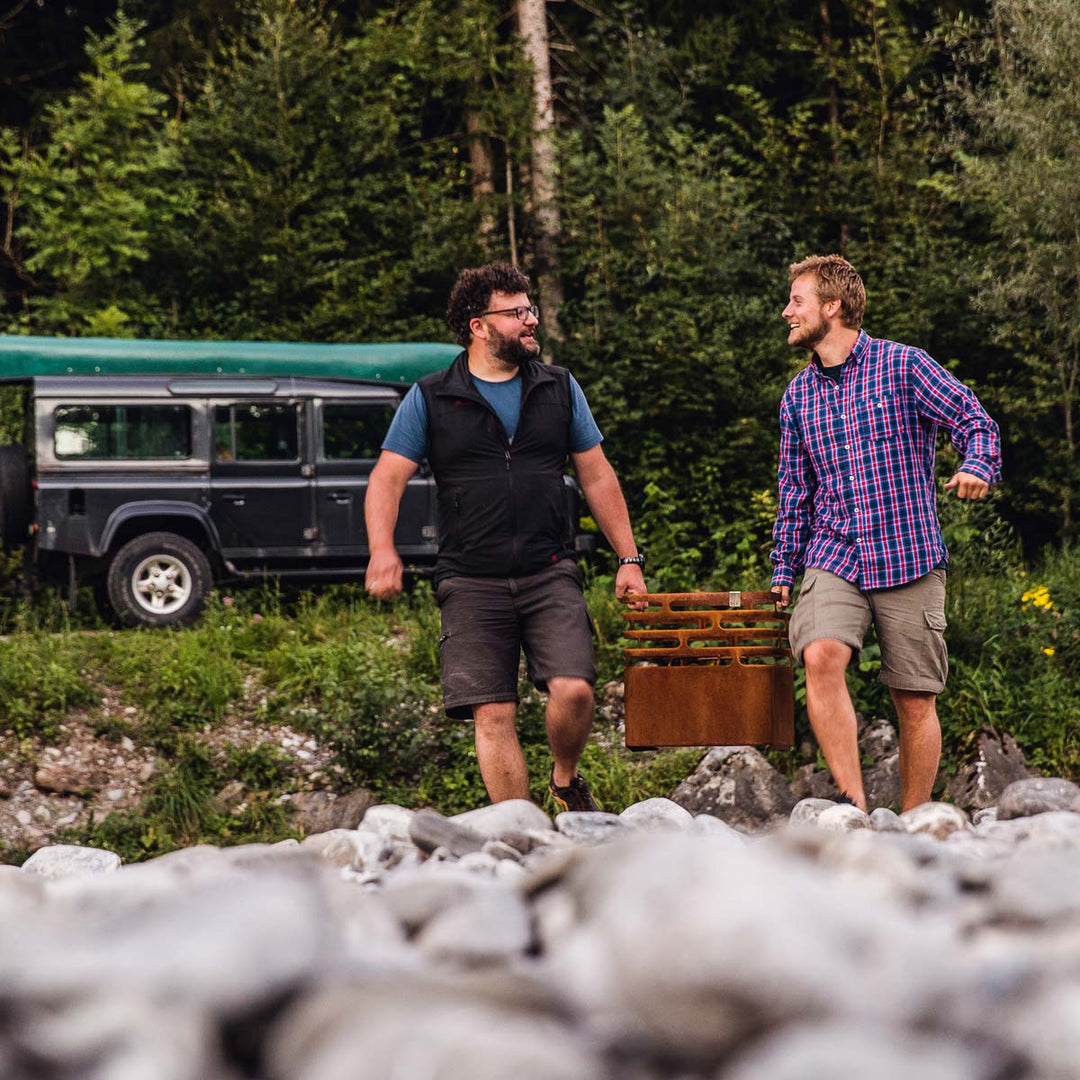 Höfats CUBE Feuerkorb Rost