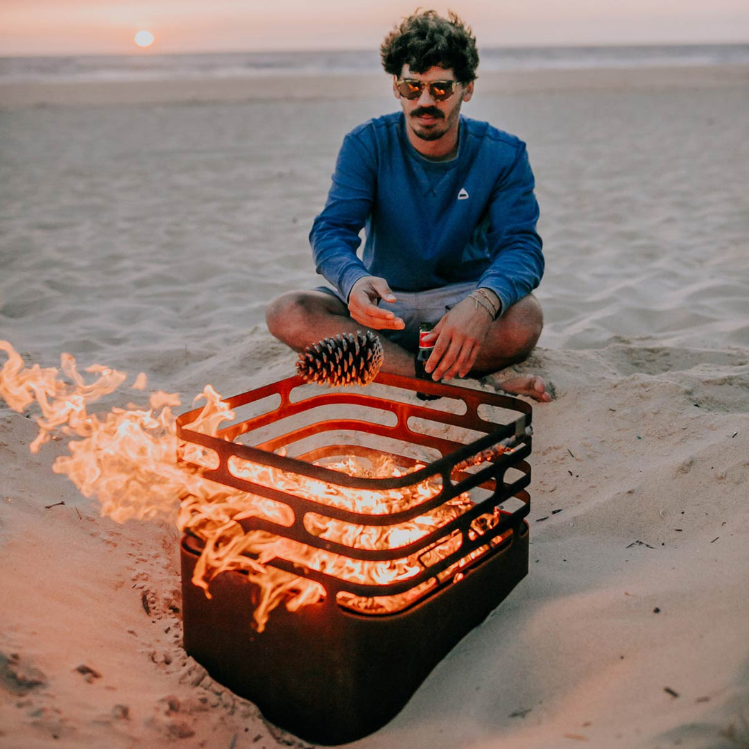 Höfats CUBE Feuerkorb Rost