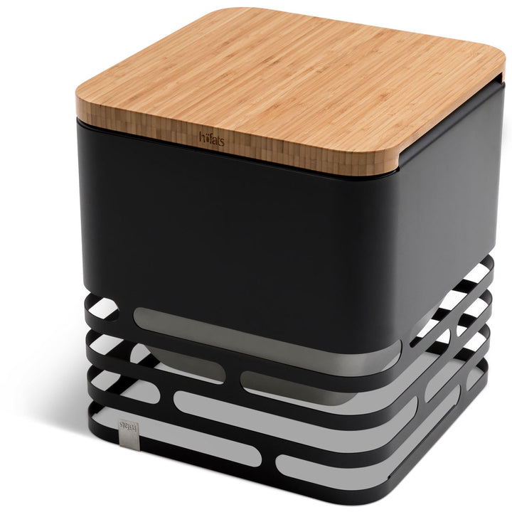 Höfats CUBE Feuerkorb Schwarz