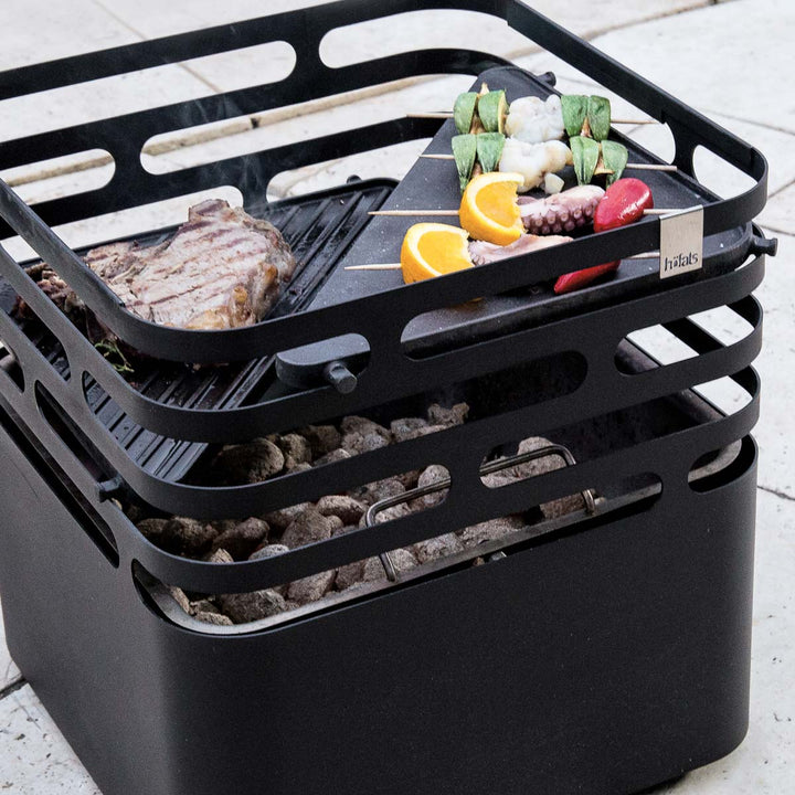 Höfats CUBE Feuerkorb Schwarz