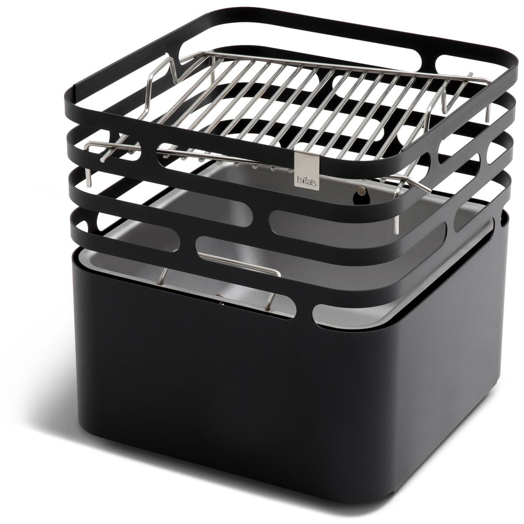 Höfats CUBE Feuerkorb Schwarz