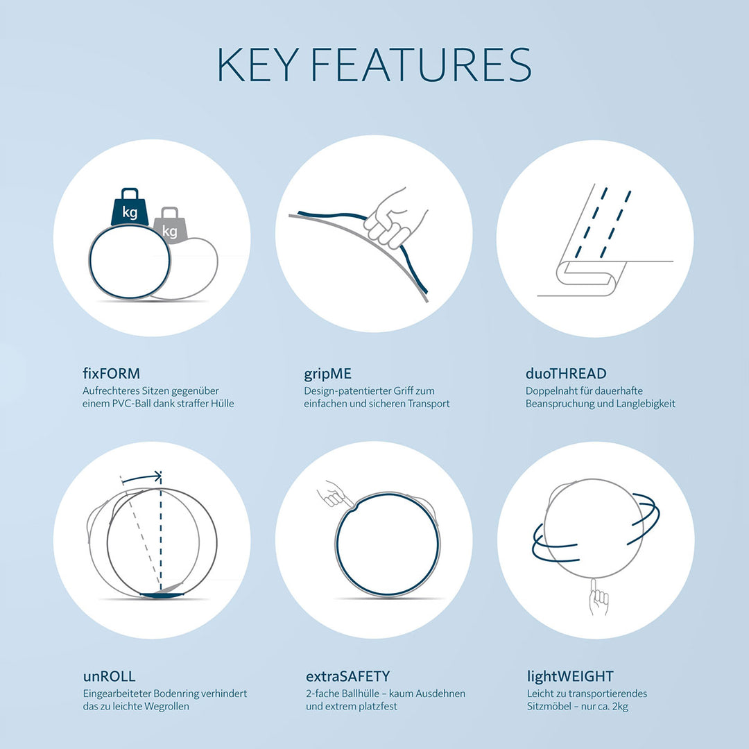 VLUV Sitzball STOV Greige