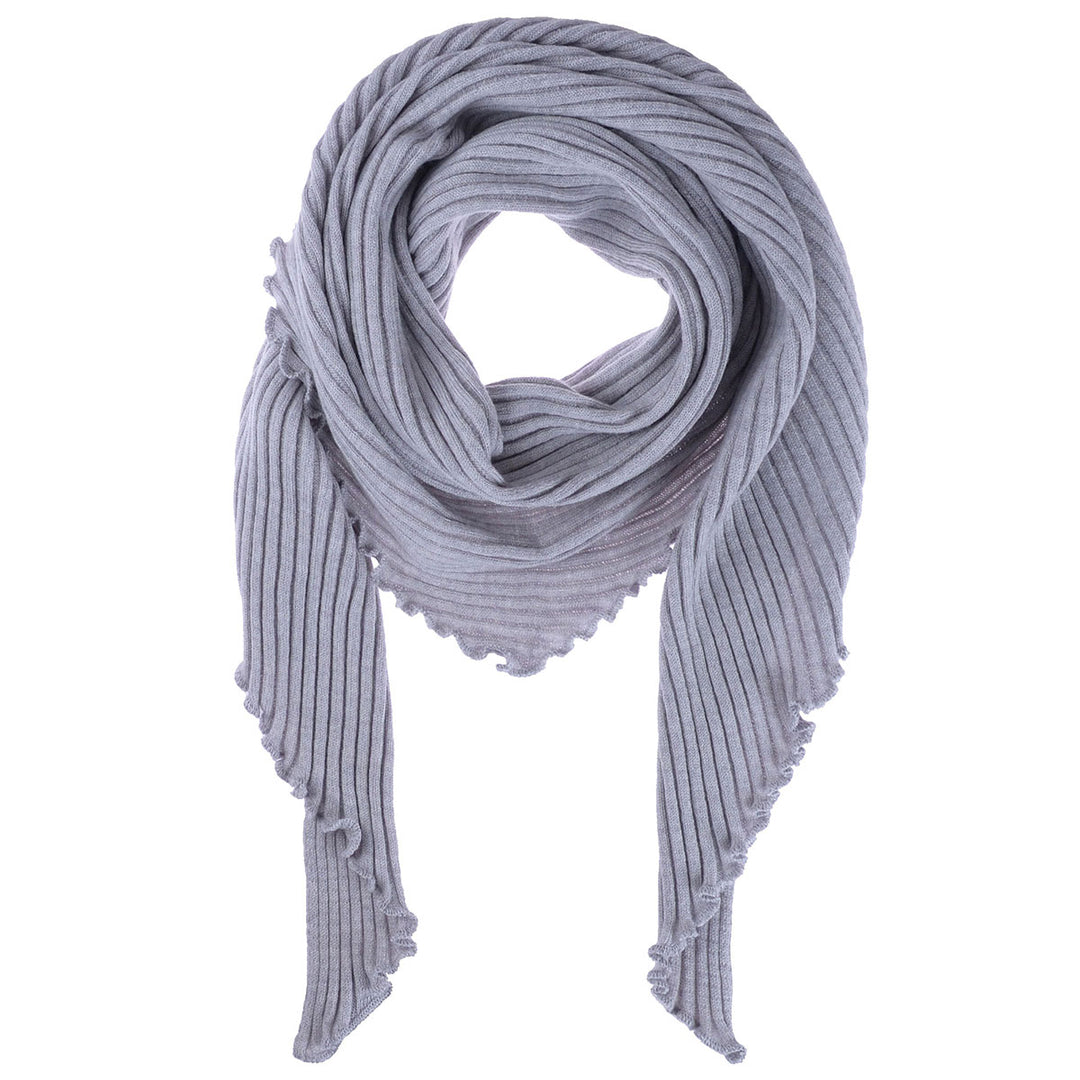 Eagle Products Dreieck Schal Lammwolle Hellgrau