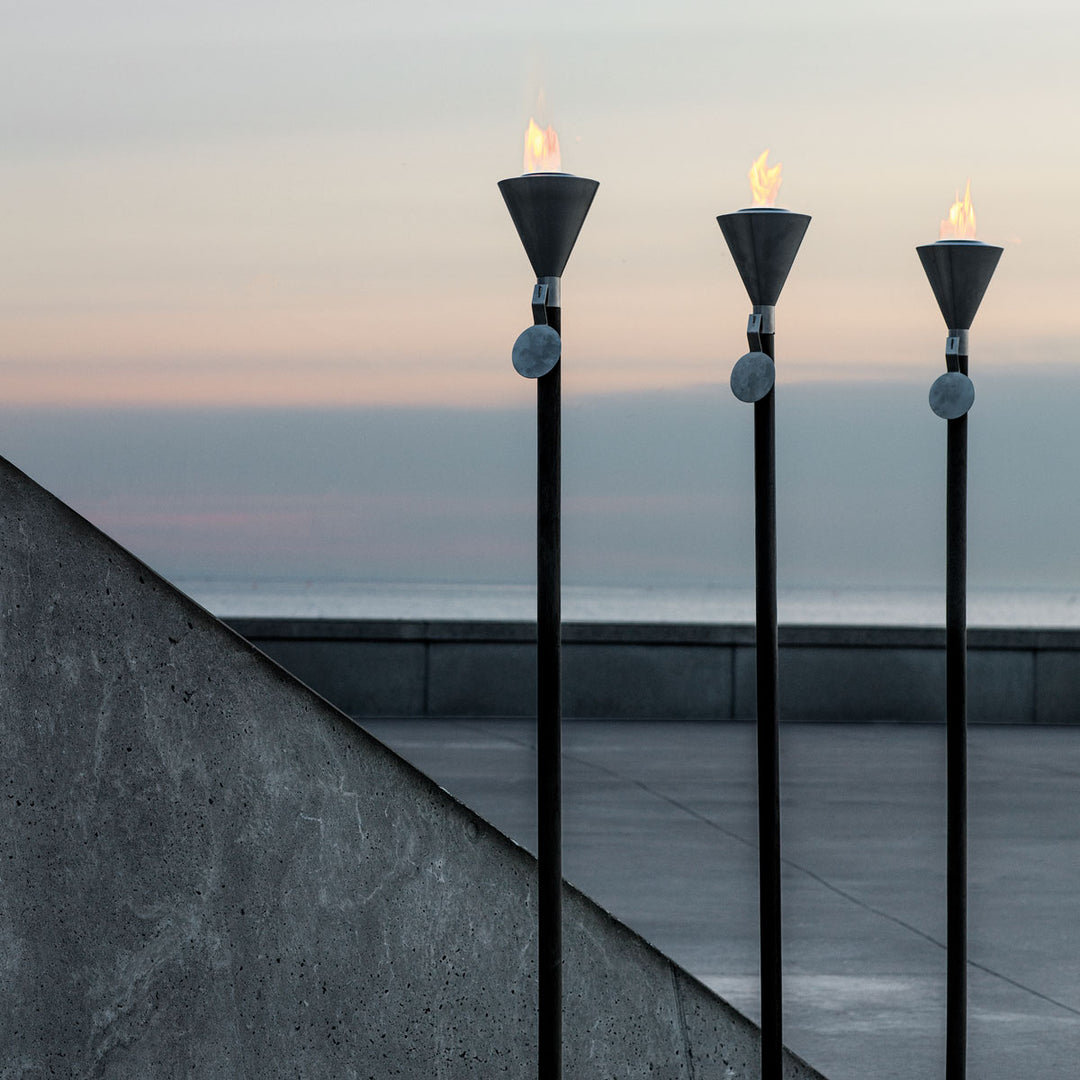Blomus Gartenfackel ORCHOS Edelstahl Matt für Brenngel