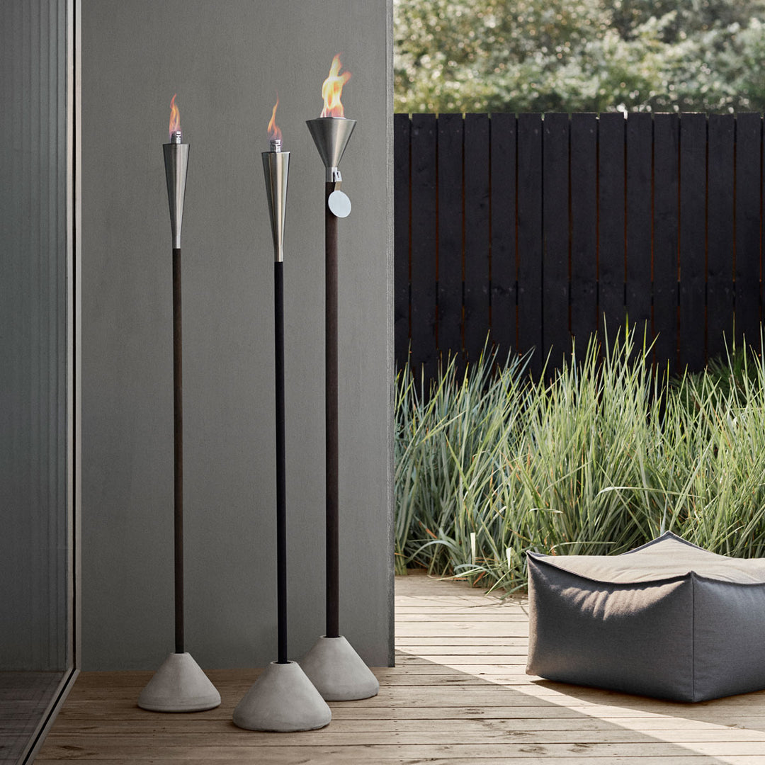 Blomus Gartenfackel ORCHOS Edelstahl Matt für Brenngel