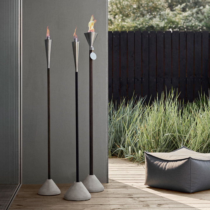 Blomus Gartenfackel ORCHOS Edelstahl Matt für Brenngel