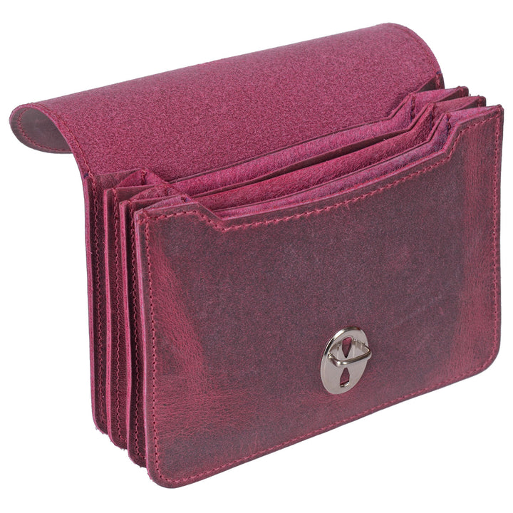 Papoutsi Geldbörse Borsa L HC Leder Berry