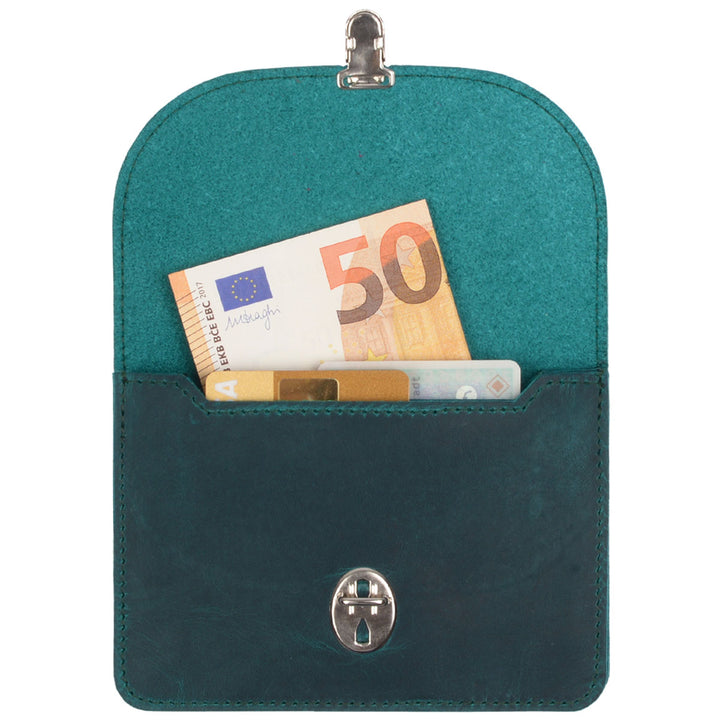 Papoutsi Geldbörse Borsa L HC Leder Petrol