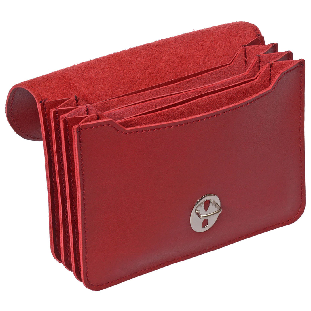 Papoutsi Geldbörse Borsa L Rot