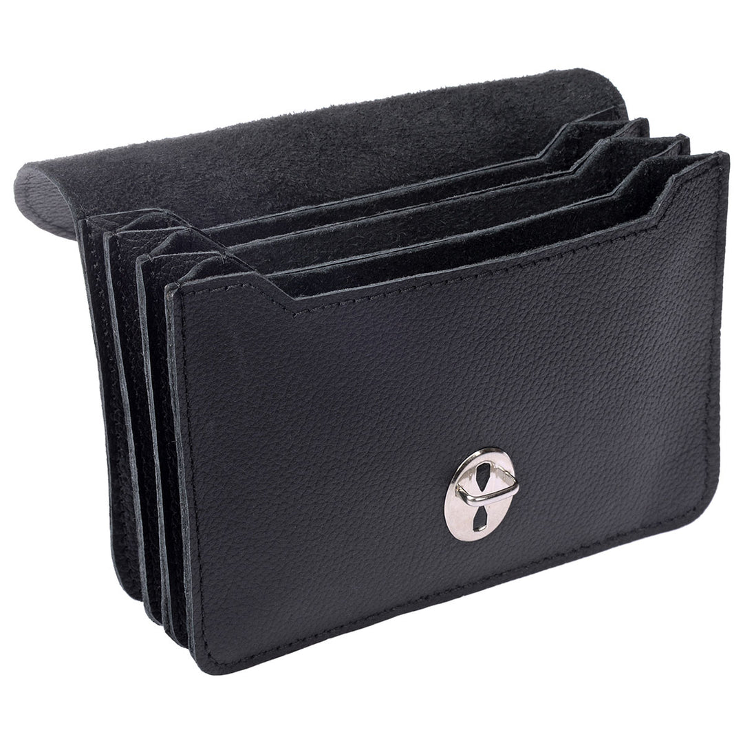 Papoutsi Geldbörse Borsa L Leder Schwarz