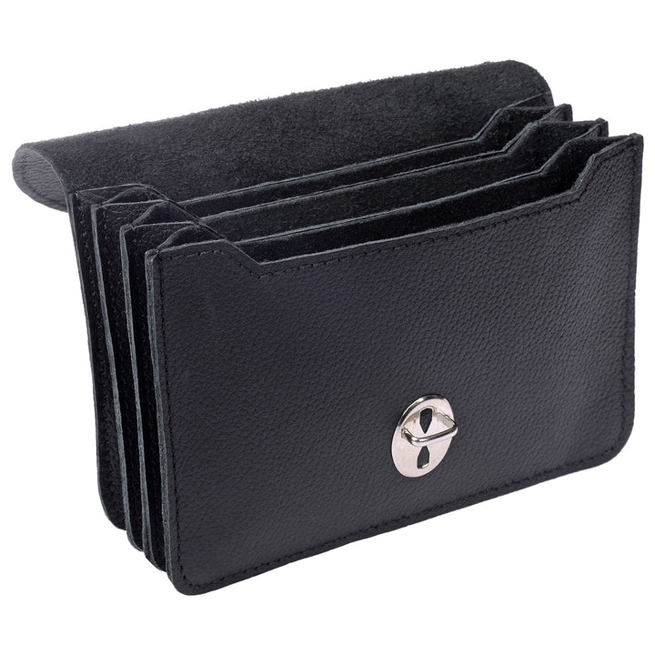 Papoutsi Geldbörse Borsa L Leder Schwarz