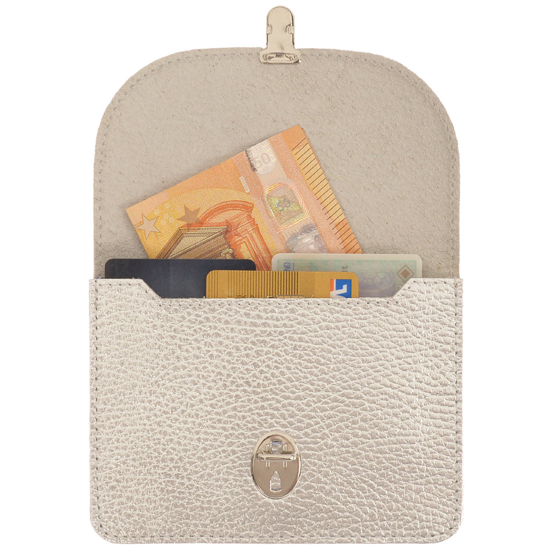 Papoutsi Geldbörse Borsa L Silber