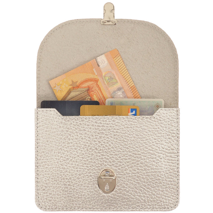 Papoutsi Geldbörse Borsa L Silber