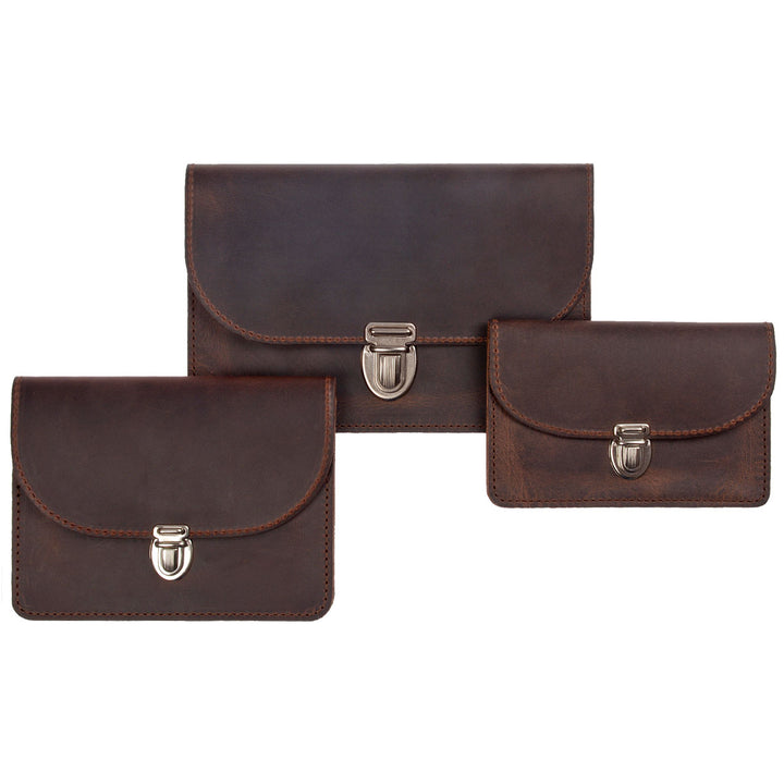 Papoutsi Geldbörse Borsa XL HC Leder Braun