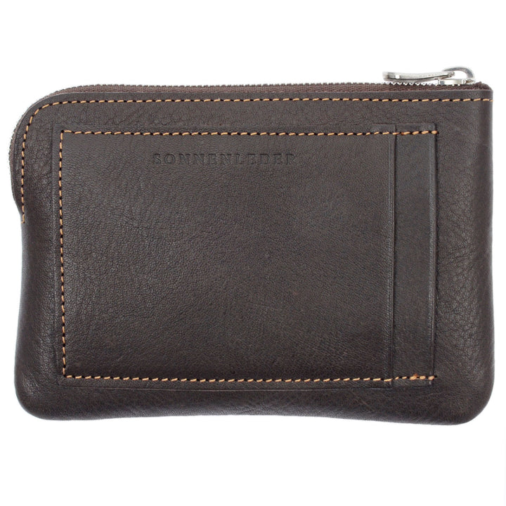 Sonnenleder Geldbörse Monteverdi A Mocca Rückseite mit 2 Kartensteckfächern aussen