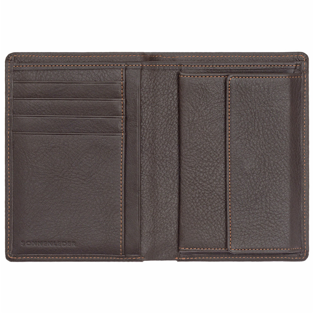 Sonnenleder Geldbörse Rhein Mocca