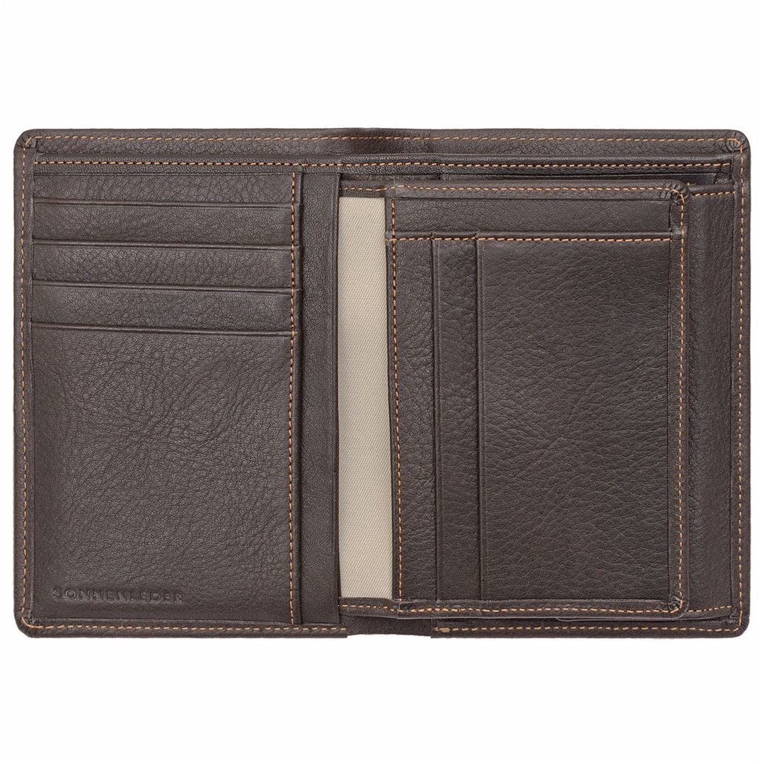 Sonnenleder Geldbörse Rhein Mocca