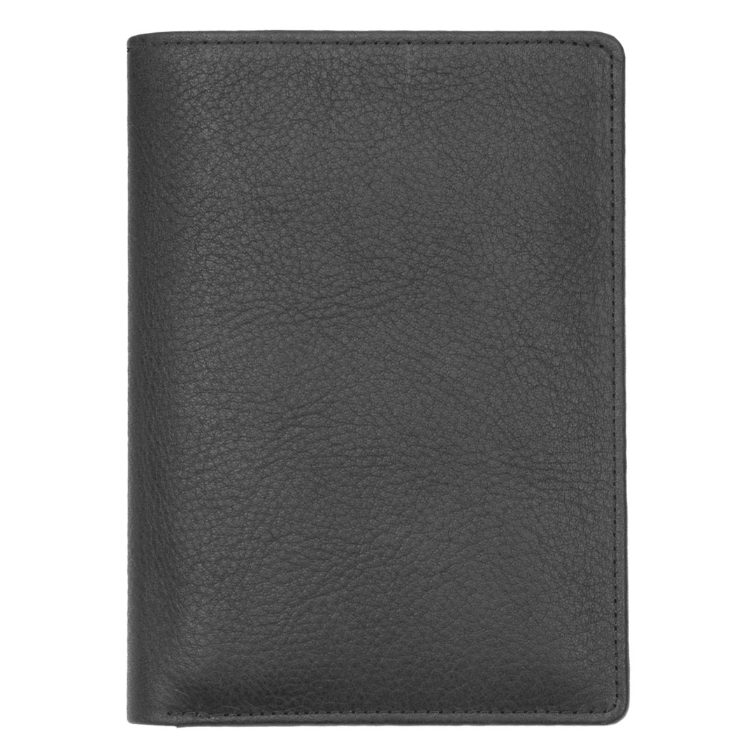 Sonnenleder Geldbörse Rhein Schwarz geschlossen