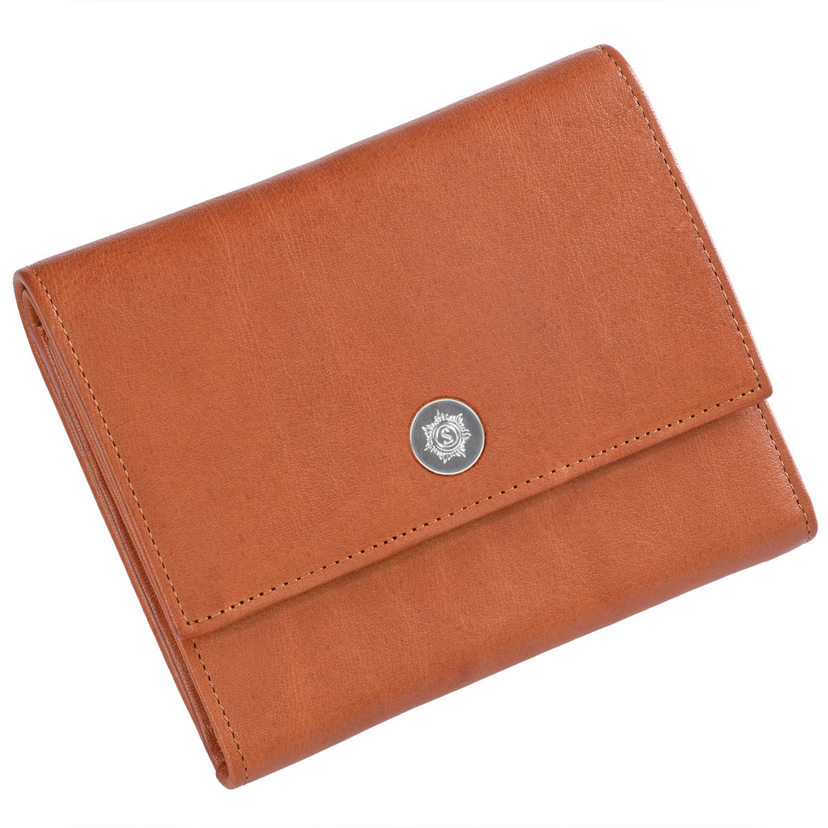 Sonnenleder Geldbörse TARN G Naturbraun geschlossen