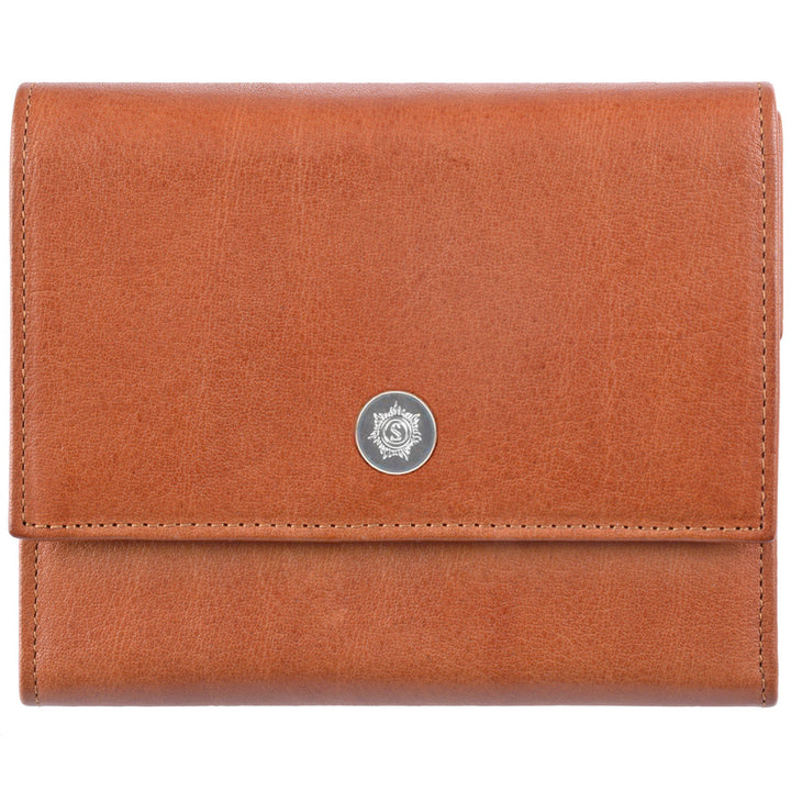 Sonnenleder Geldbörse TARN G Naturbraun geschlossen