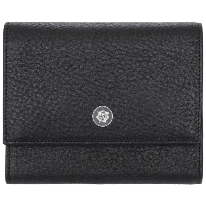 Sonnenleder Geldbörse TARN G Schwarz geschlossen