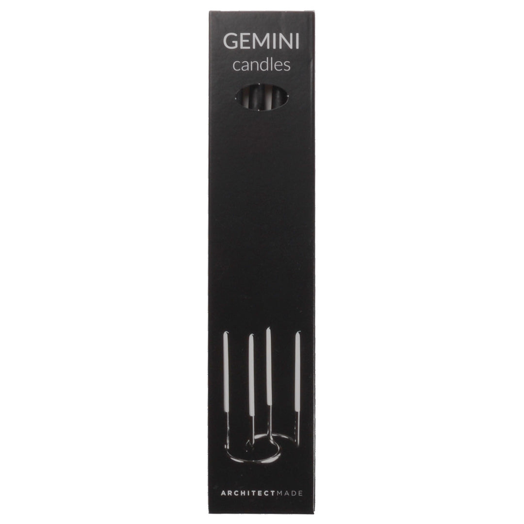 ArchitectMade Gemini Kerzen 4er Set Schwarz