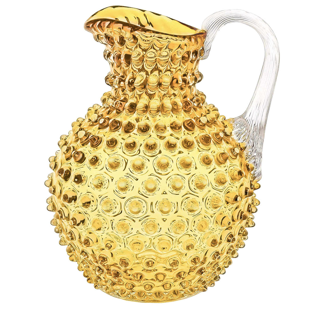 KLIMCHI Hobnail Glaskrug Kristall 2 Liter Amber