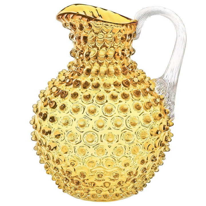 KLIMCHI Hobnail Glaskrug Kristall 2 Liter Amber