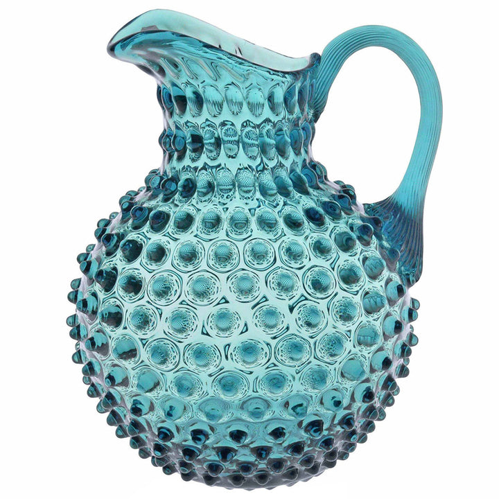 KLIMCHI Hobnail Glaskrug Kristall 2 Liter Aquamarin
