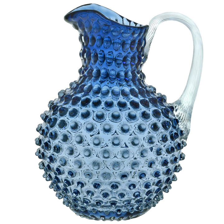 KLIMCHI Hobnail Glaskrug Kristall 2 Liter Blue Smoke