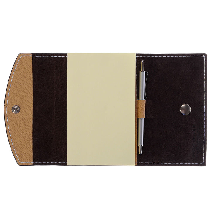 GioBagnara Haftnotizzettel-Etui Hellbraun