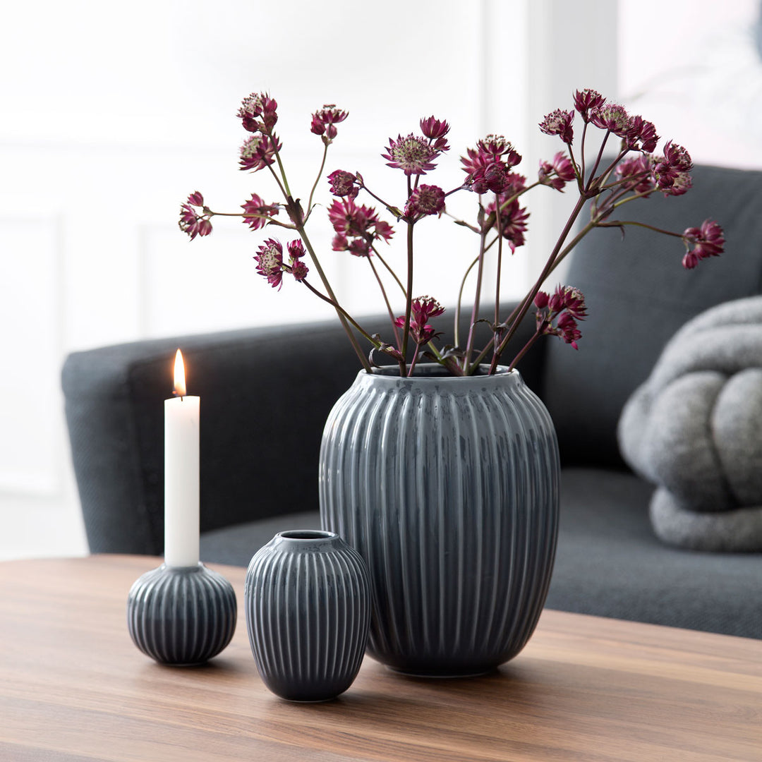 Kähler Design Hammershøi Vase Anthrazit 21cm